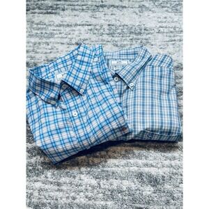 Southern Tide Men's XL Performance Intercoastal Plaid Button Down Shirts Lot 2